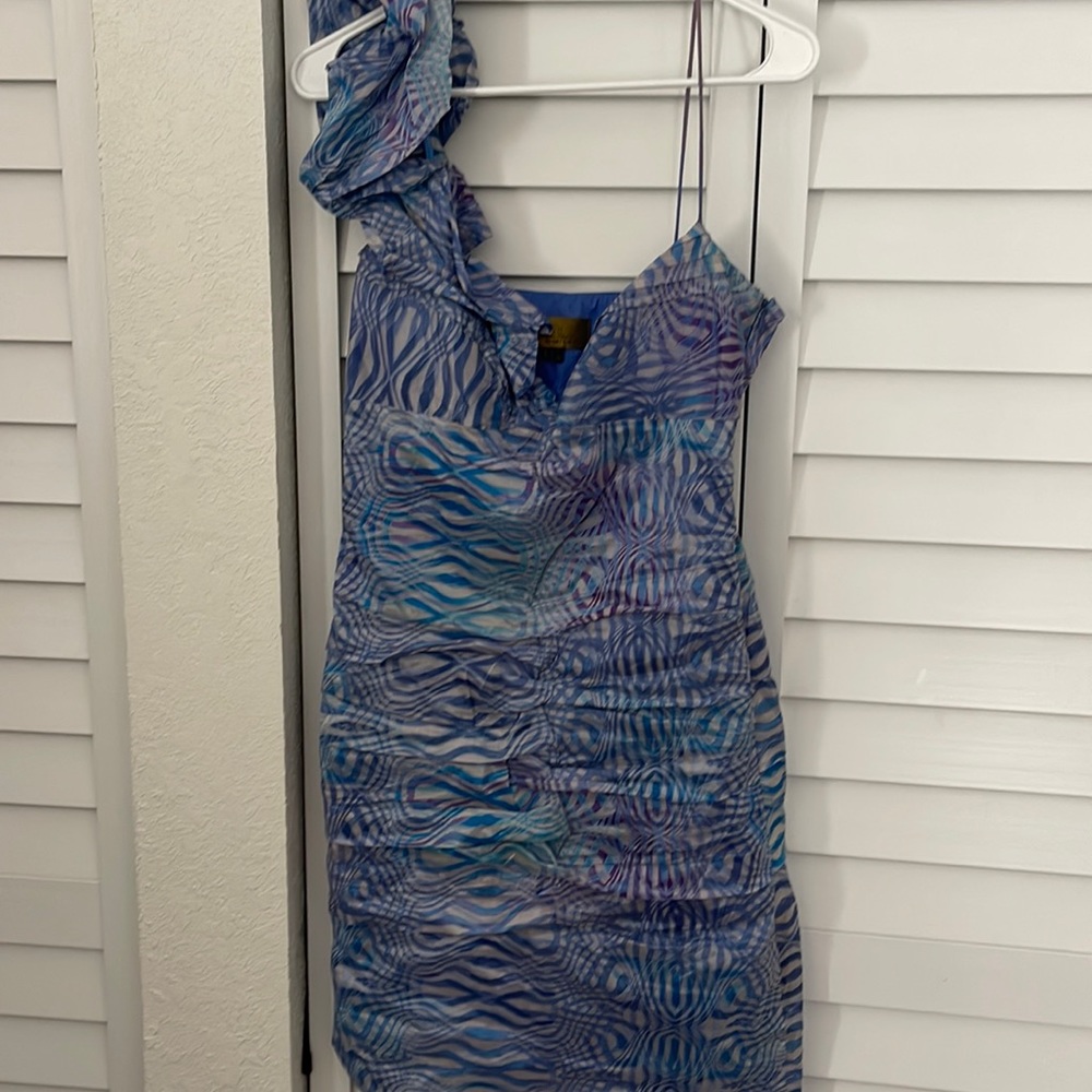 Nicole Miller Multi Color Dress Size 10